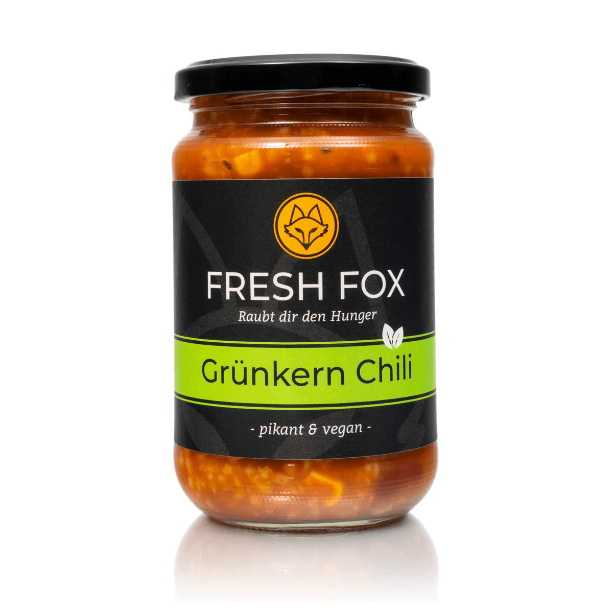 Scharfsinniges Grünkern Chili - pikant & vegan - Fresh Fox 350ml