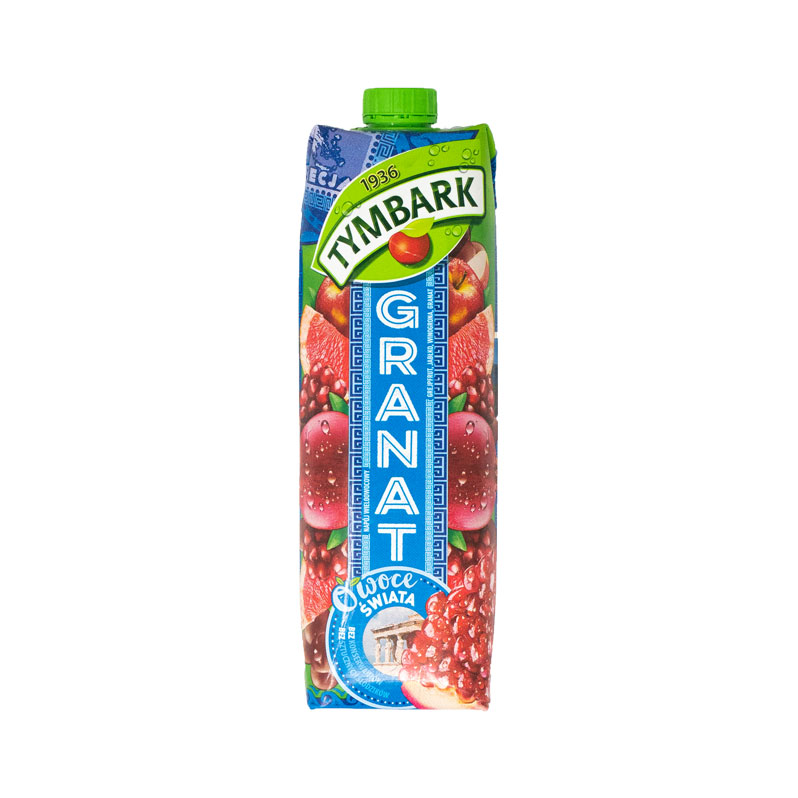 Tymbark Grantapfelsaft - Granat Früchte der Welt - Fruchtsaftgetränk 1l