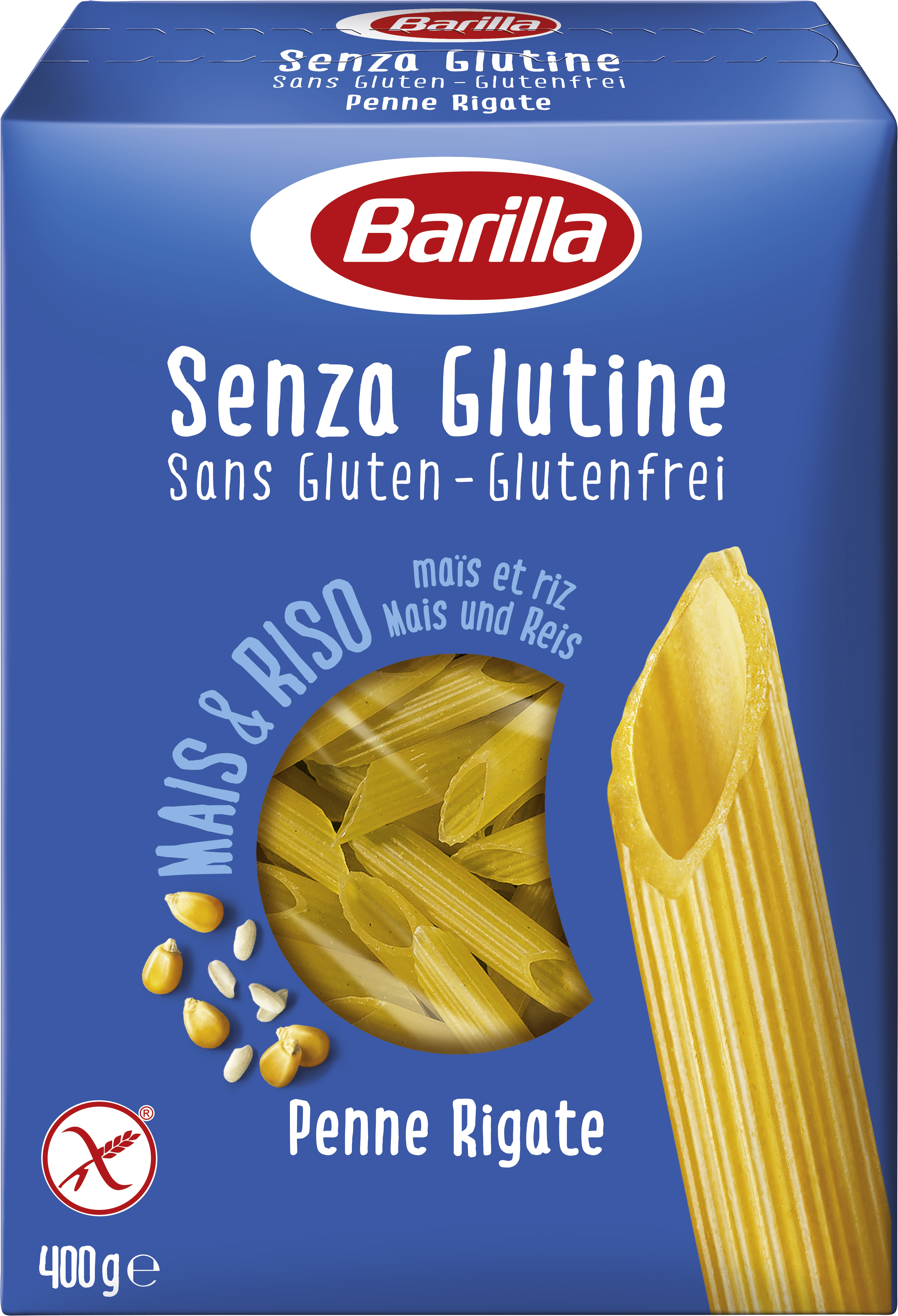 Penne Rigate Glutenfrei Nudeln - Sans Gluten Mais und Reis  400g