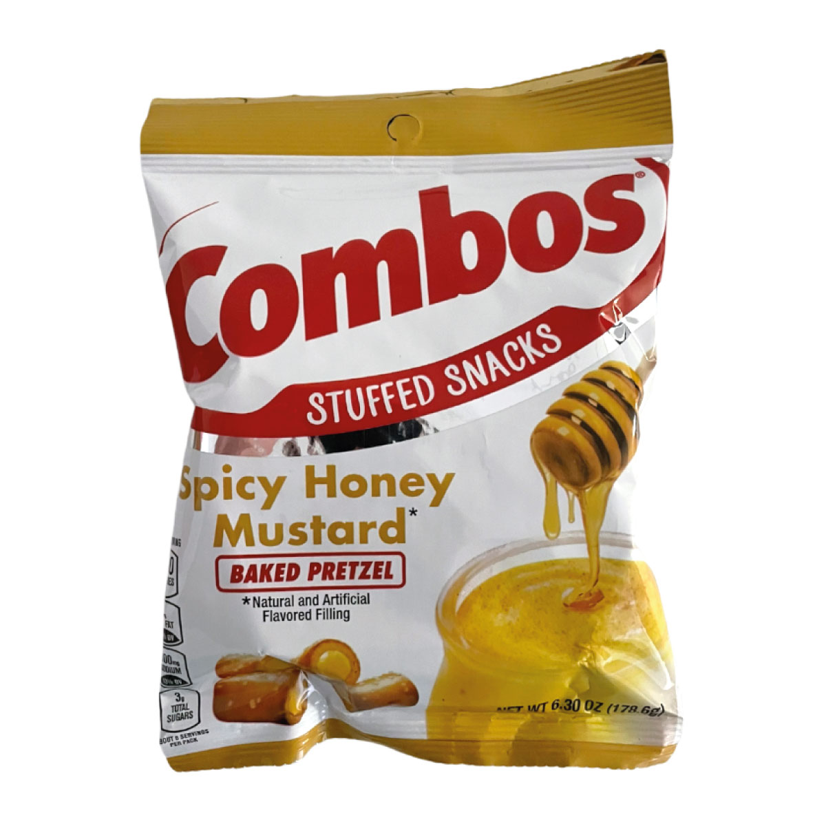 Combos Stuffed Snacks Spicy Honey Mustard Baked Pretzel 178,6g