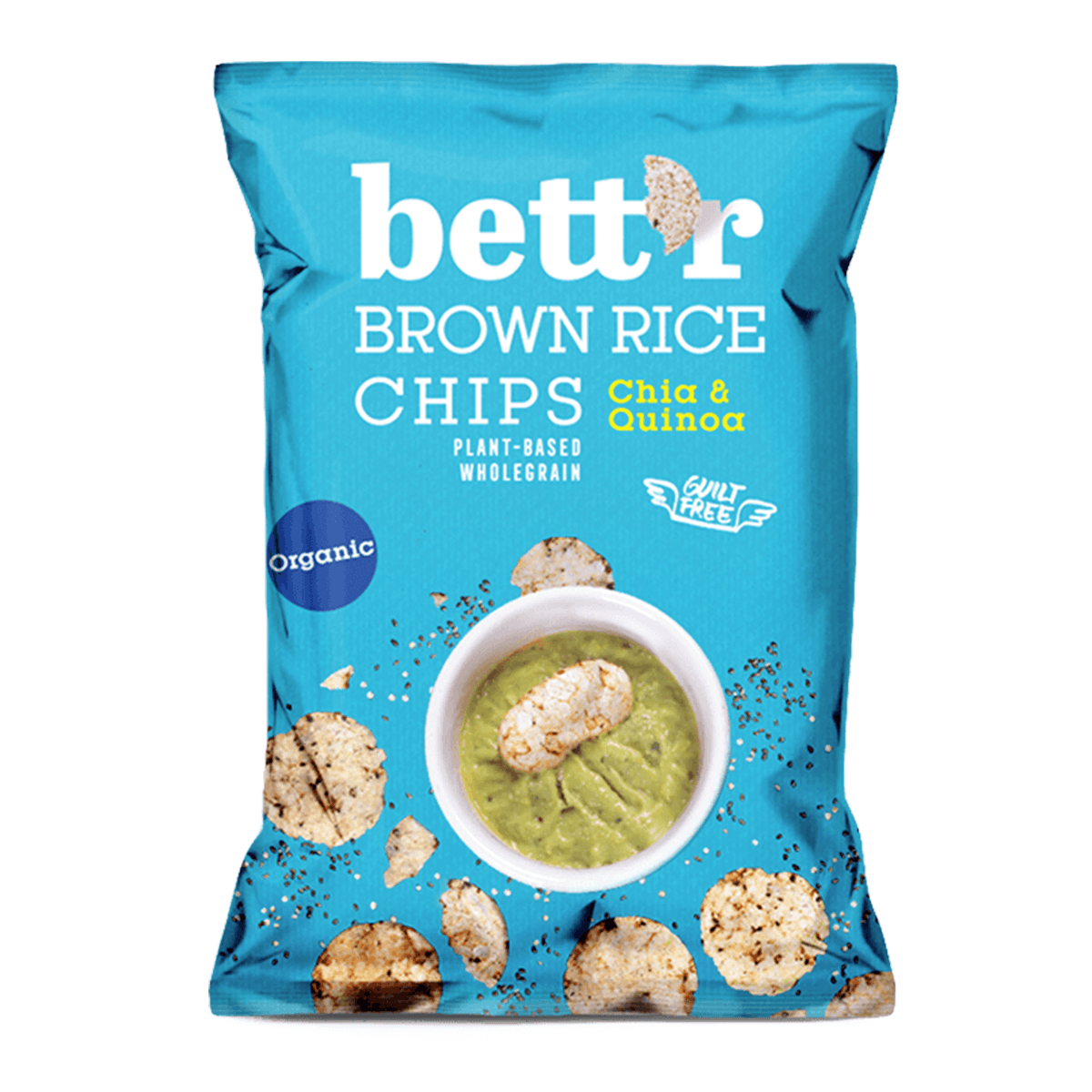 Braune Reis-Chips Chia & Quinoa, Bett’r, 60g