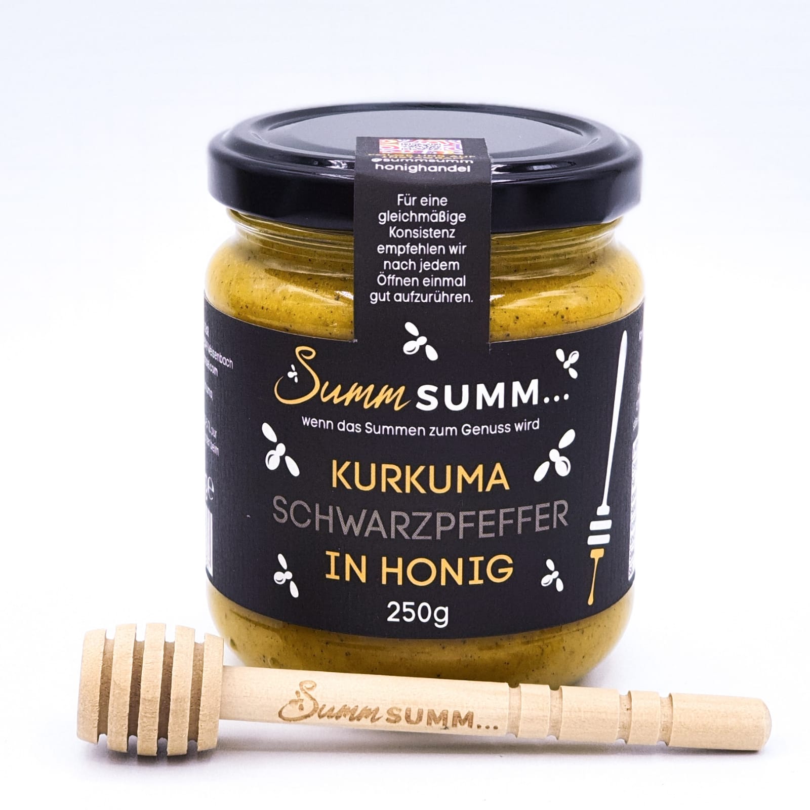 Kurkuma & Schwarzpfeffer in Honig 250 g, Summ Summ