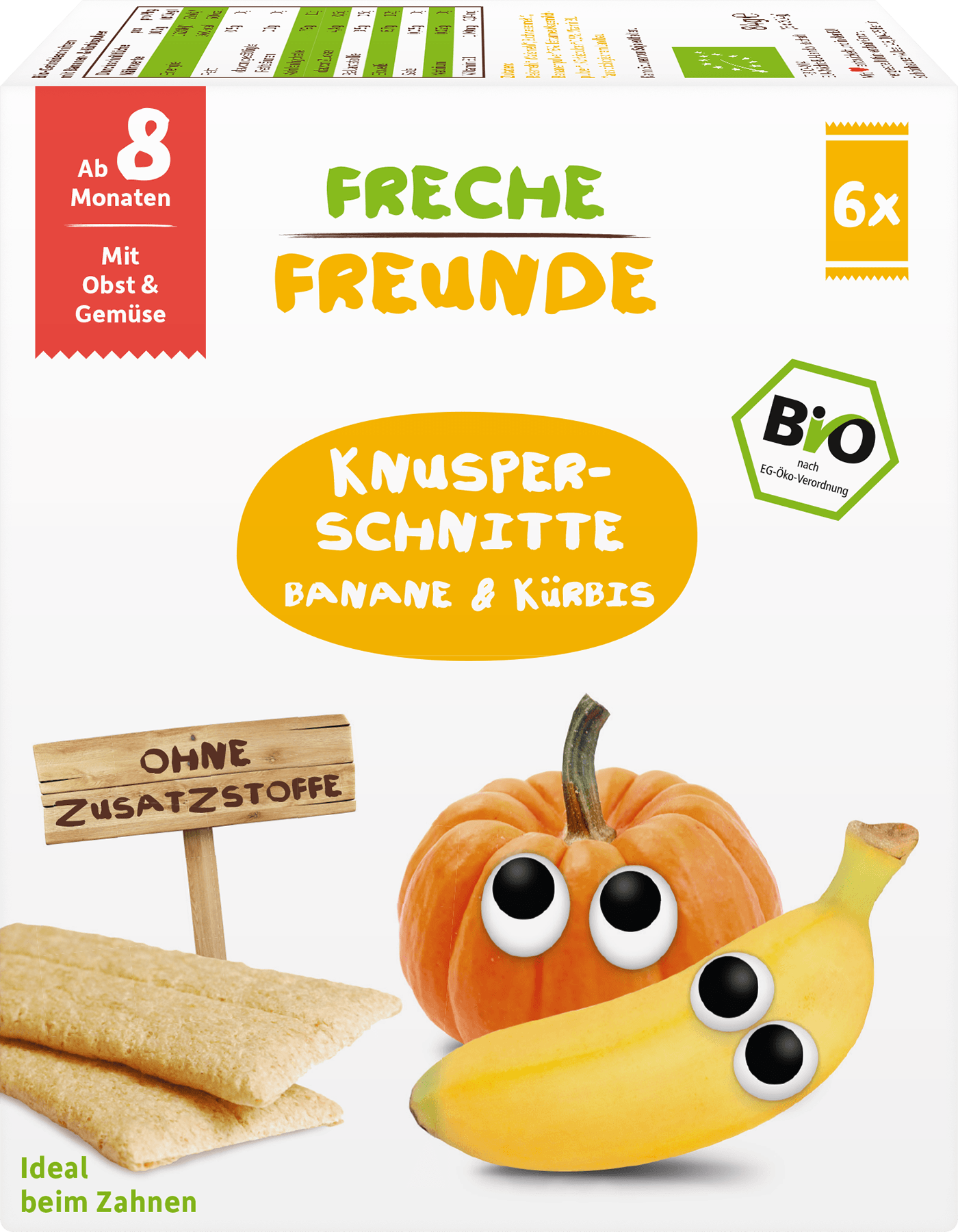 Knusper-Schnitte “Banane & Kürbis”