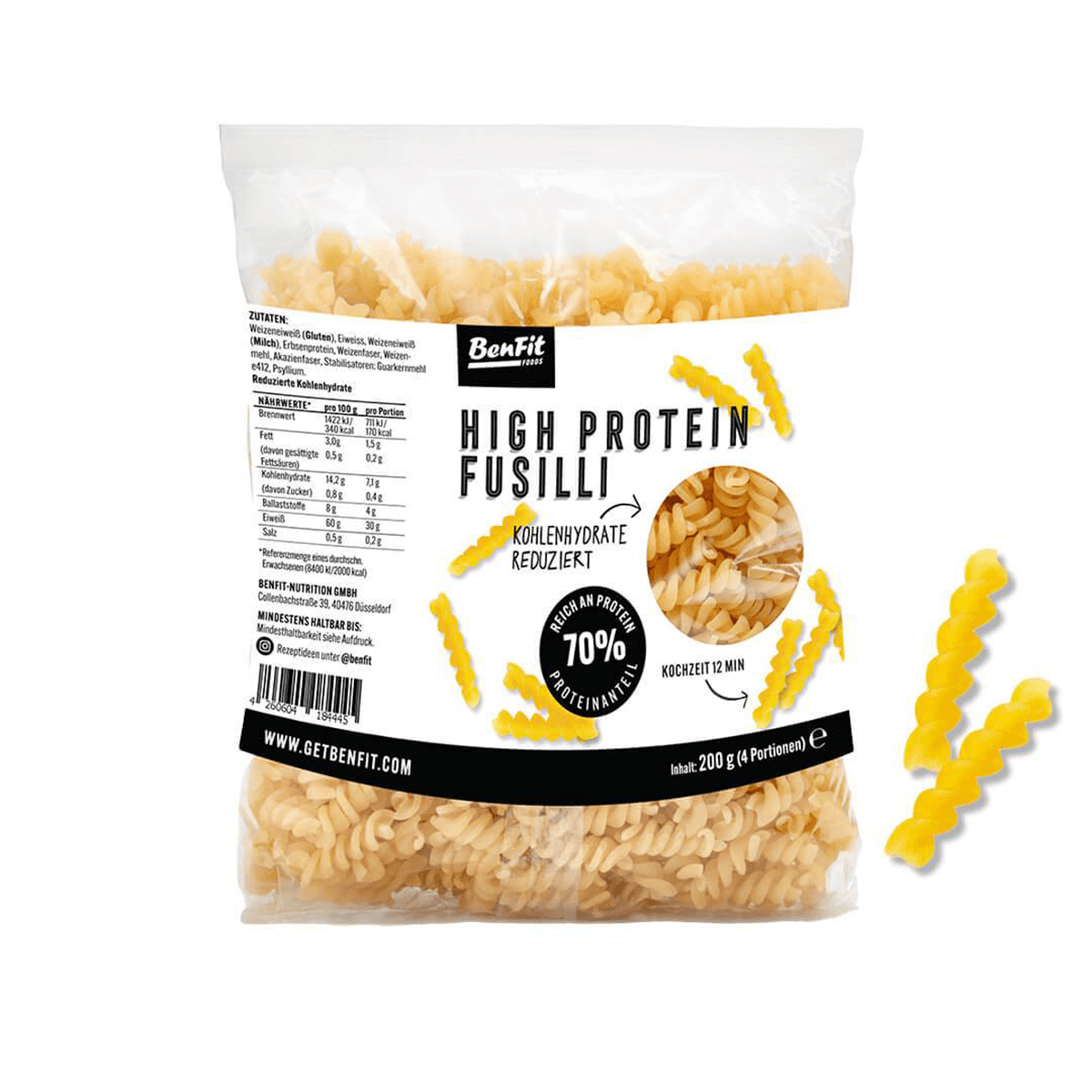Protein low carb Nudeln (Fusilli) - BenFit 200g