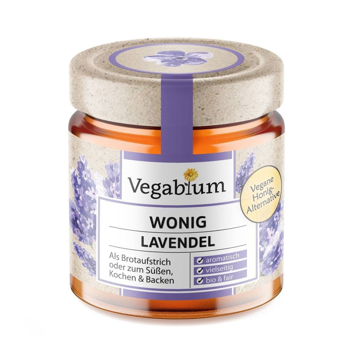 Veganer Honigersatz - Wonig Lavendel bio von Vegablum, 225g