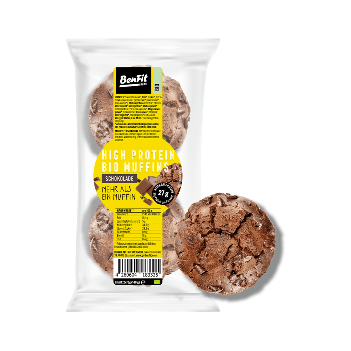      High Protein Bio Muffin Schokolade - BenFit