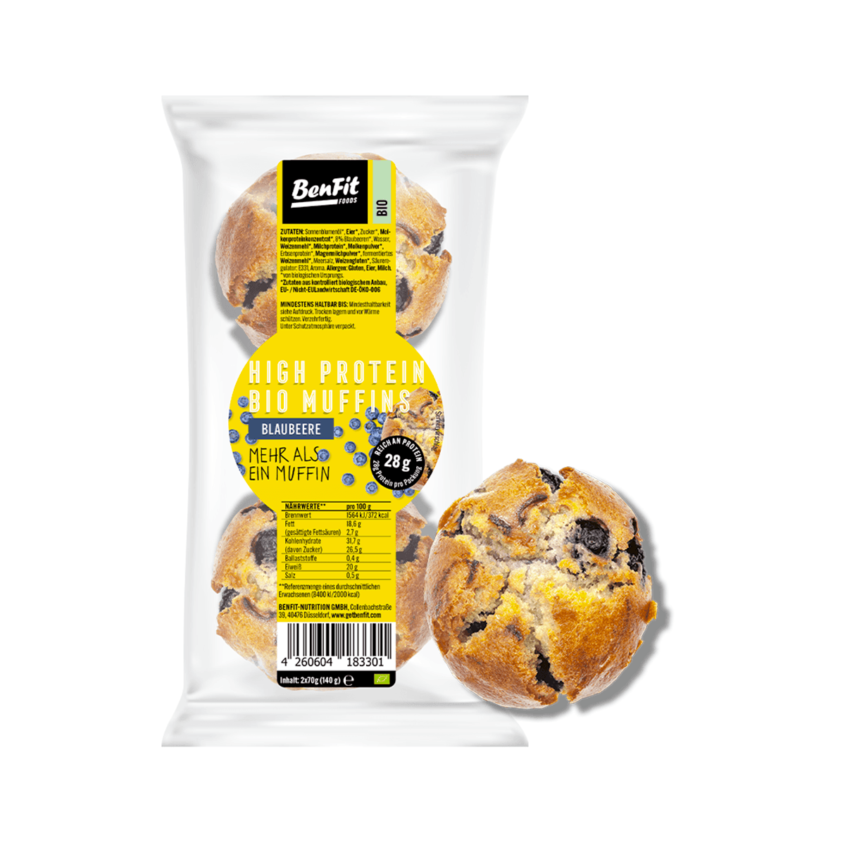 High Protein Bio Muffin Blaubeere - BenFit 