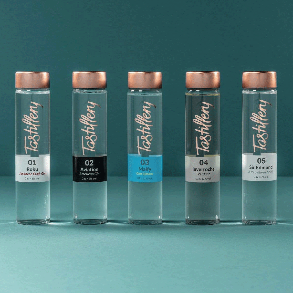 Gin Weltreise Gin Probierset - Tastillery Gin Weltreise Gin Probierset - Tastillery