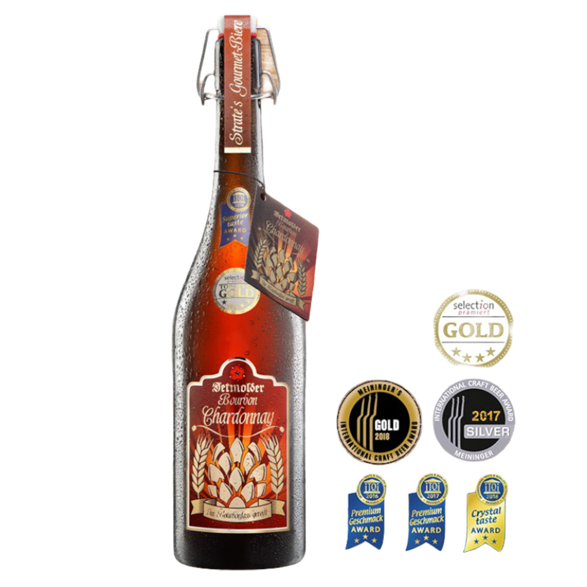 Doppelbockbier im Bourbonfass gereift - Detmolder Bourbon Chardonnay 7,5% Vol. 0,75l