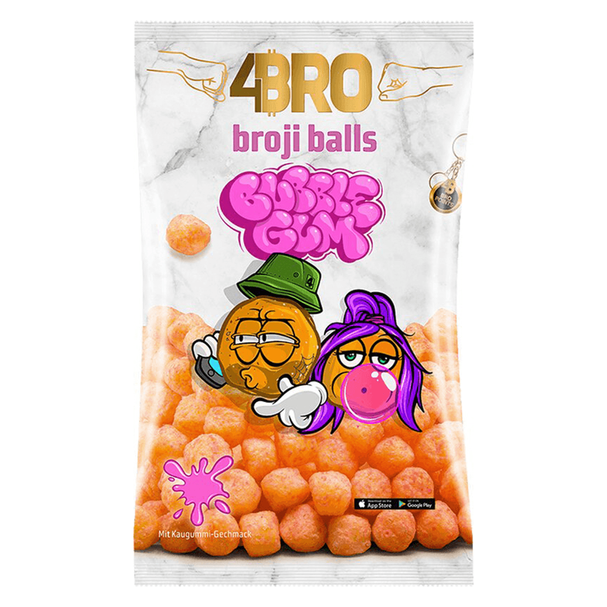 Maisbällchen 4Bros Broji Balls Bubble Gum 