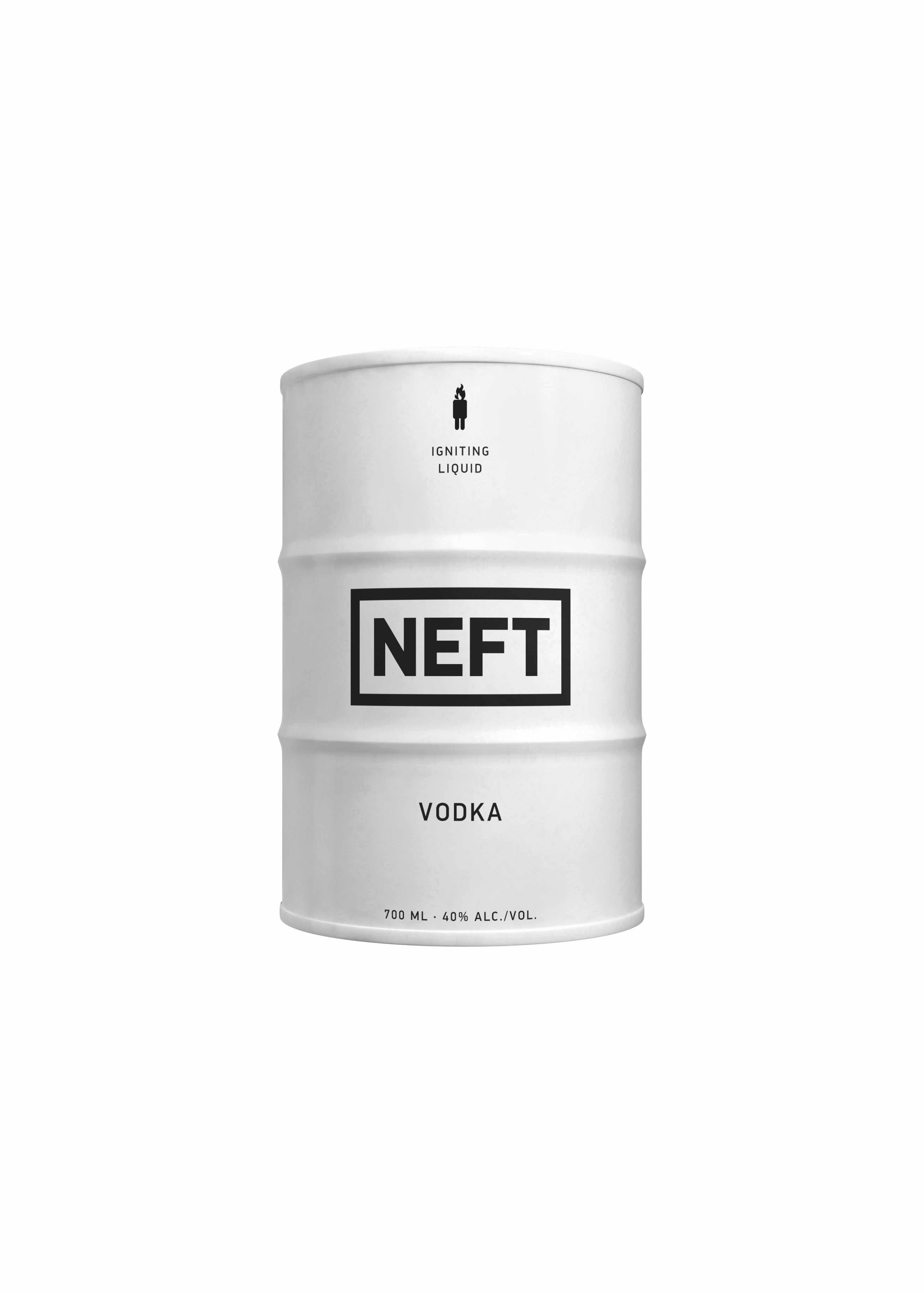 Neft Vodka White Barrel 40,00 % 70 cl.