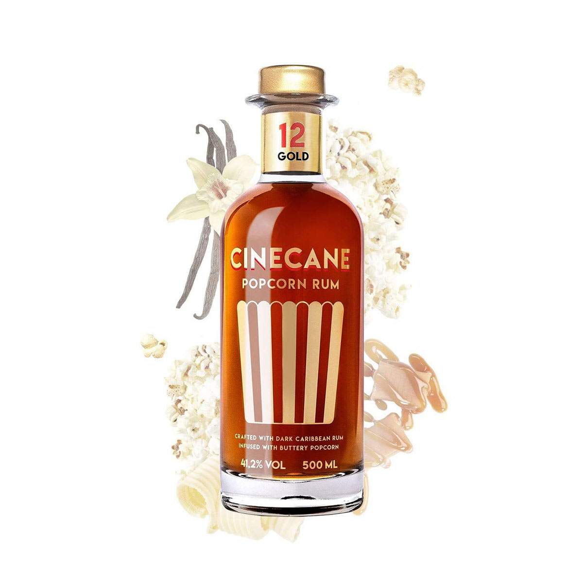 Popcorn Rum, Cinecane - Tastillery, 500ml 41,2%