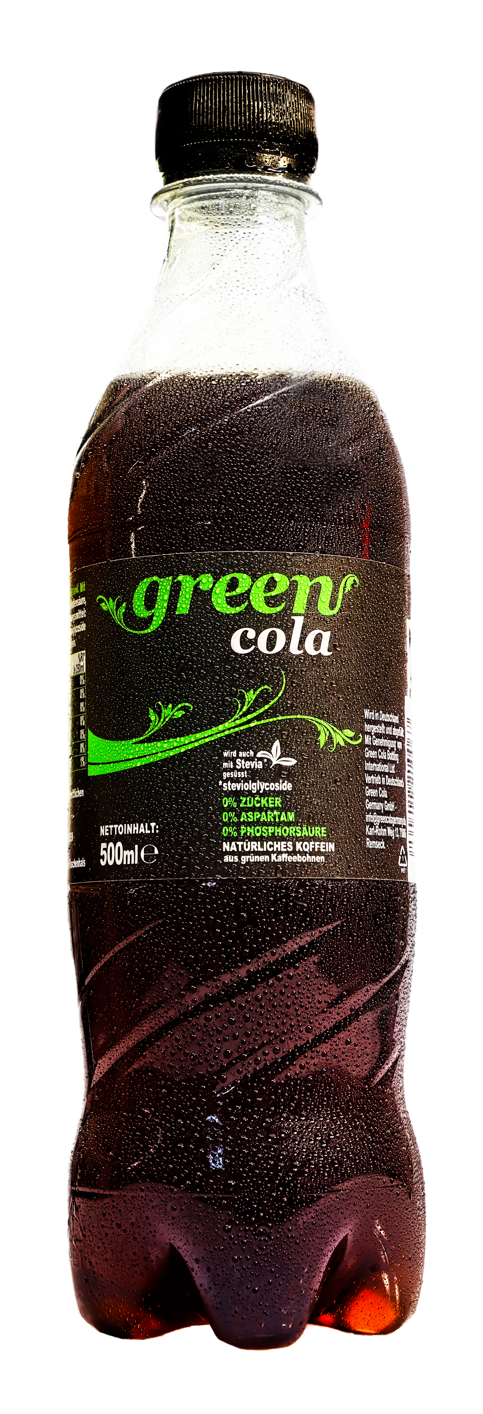 Green Cola ink. 0,25€ Pfand