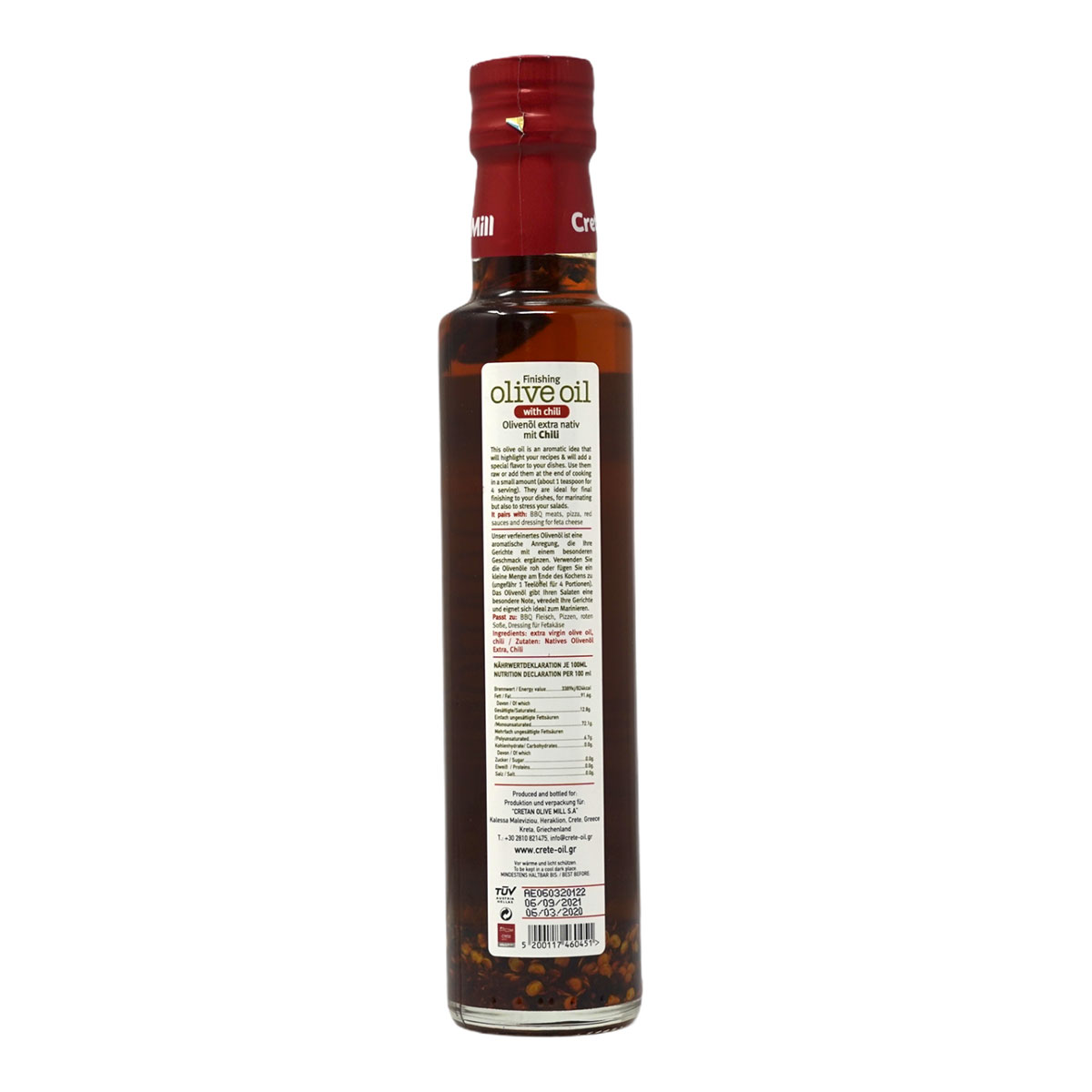 Cretan Olivenöl Chili 250ml Cretan Olivenöl Chili 250ml