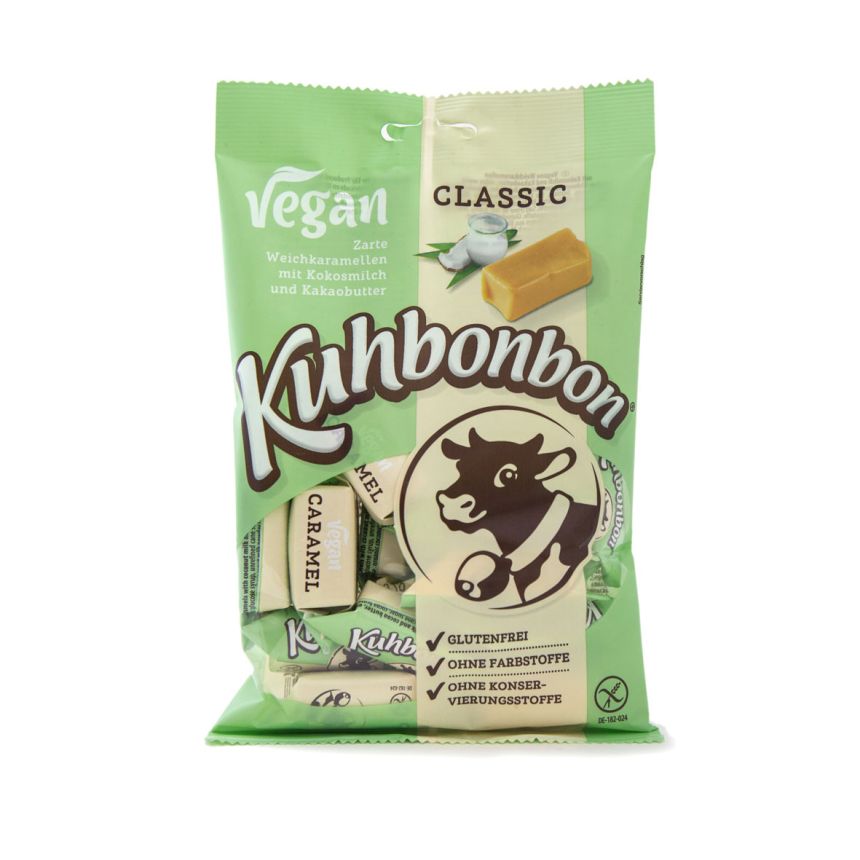 Kuhbonbon Vegan Caramel - veganes Karamellbonbon 165g