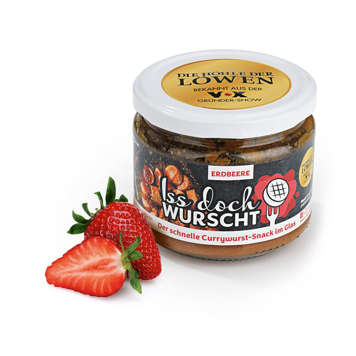 Currywurst-Snack Erdbeere - Iss Doch Wurscht, 250g