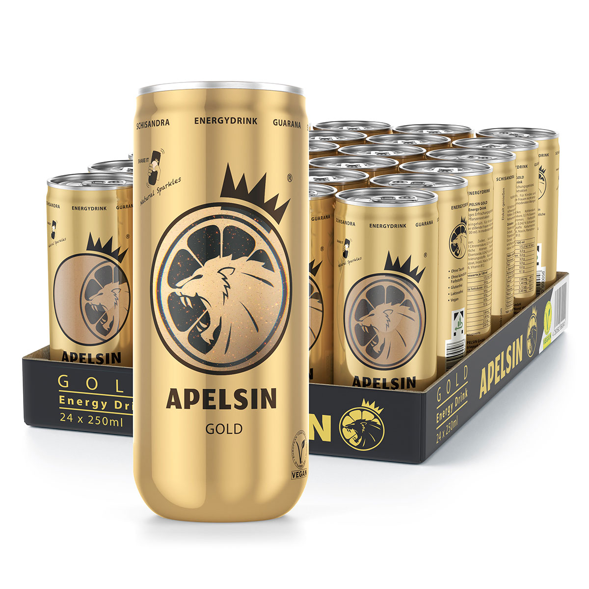 Energy Drink Gold 250ml Apelsin 
