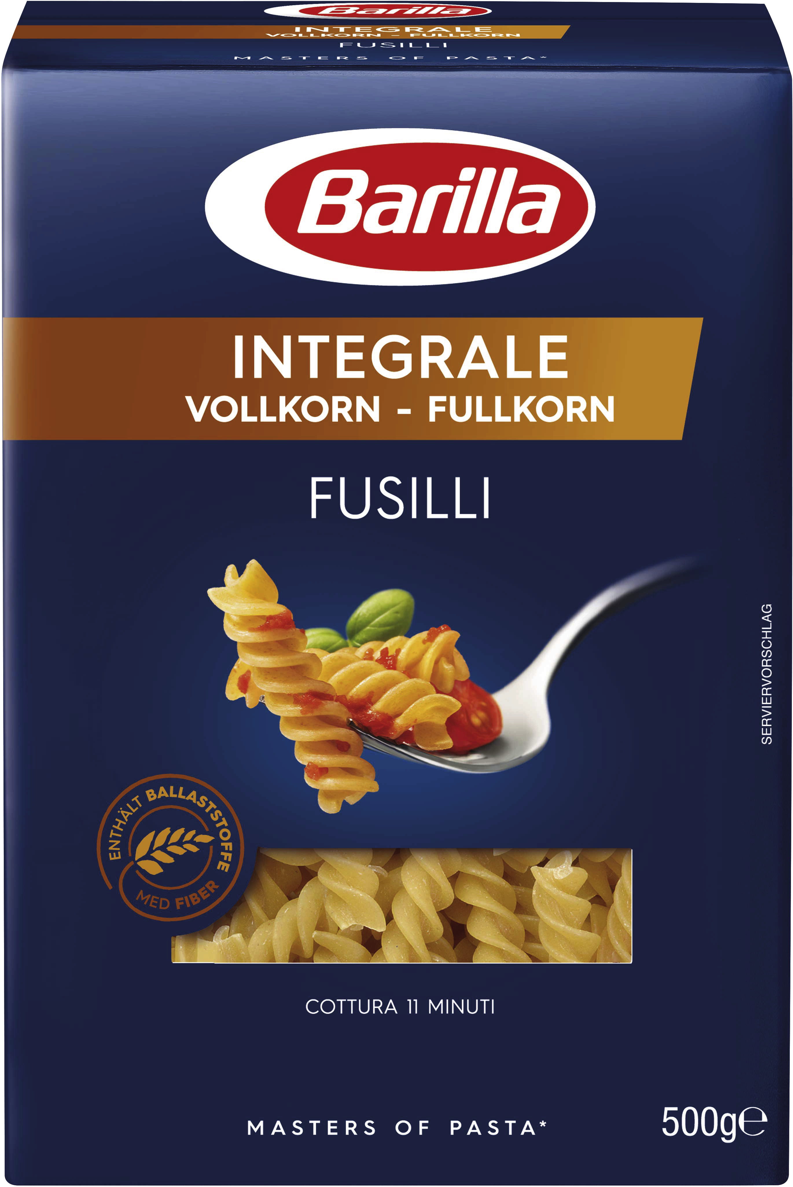 Barilla Pasta Nudeln Fusilli Vollkorn Integrale 500g