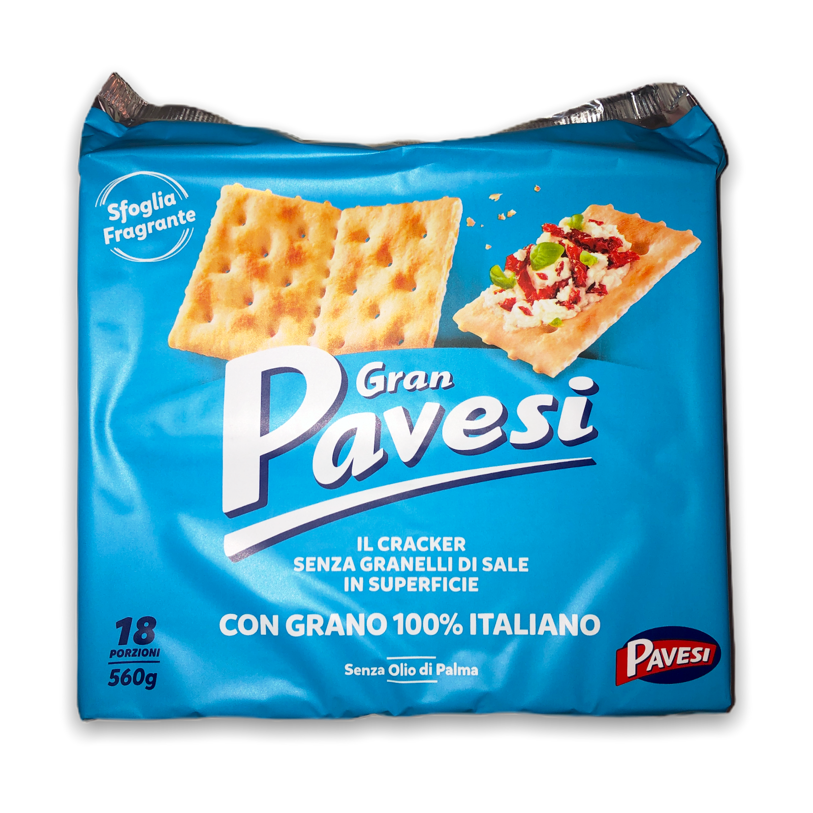 Gran Pavesi - non salati - hauchdünne Cracker ohne Salz 560g