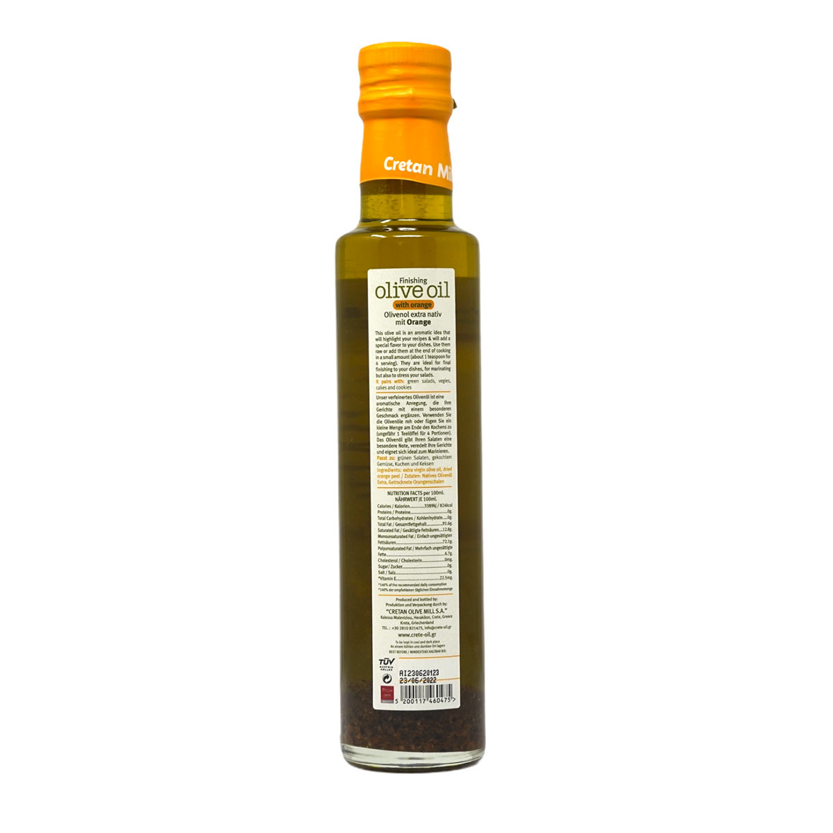 Cretan Olivenöl Orange 250ml Cretan Olivenöl Orange 250ml