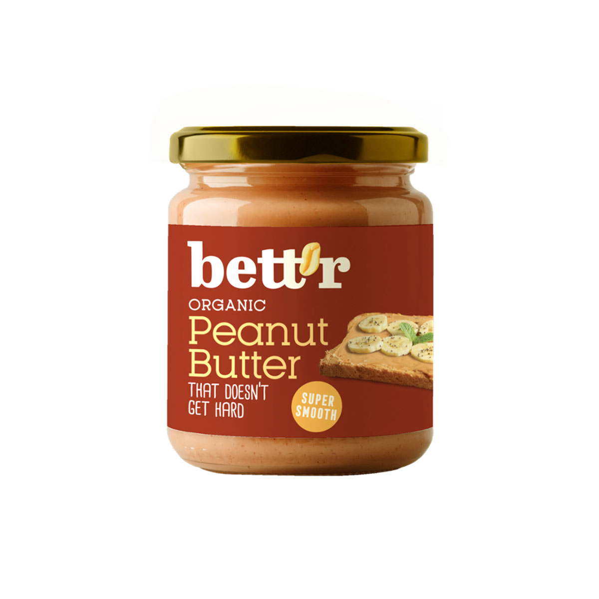 Vegane Erdnuss Butter, Bio, Bett’r, 250g