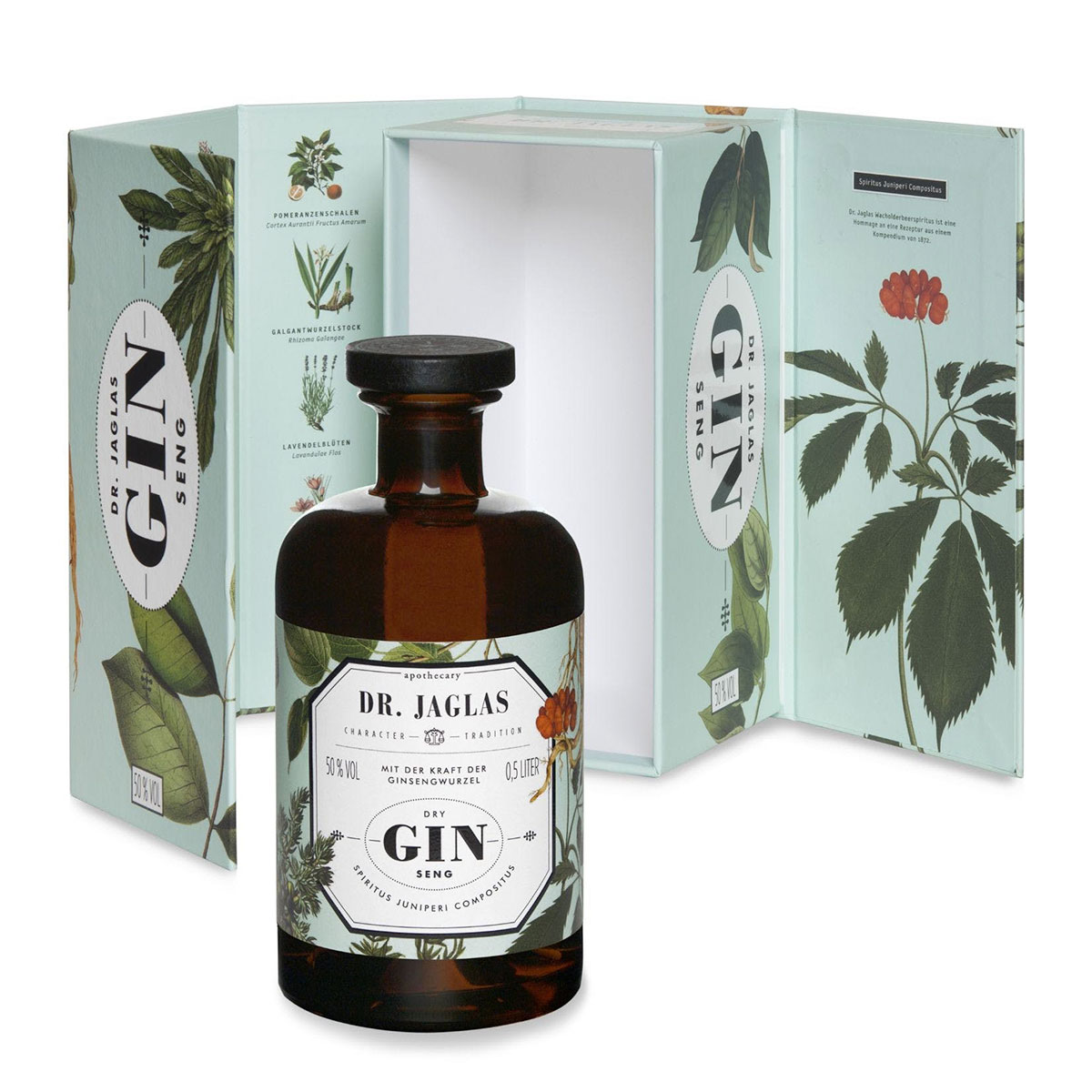Dry Gin-Seng (Navy Gin), Dr. Jaglas 0,5l 50% Vol.