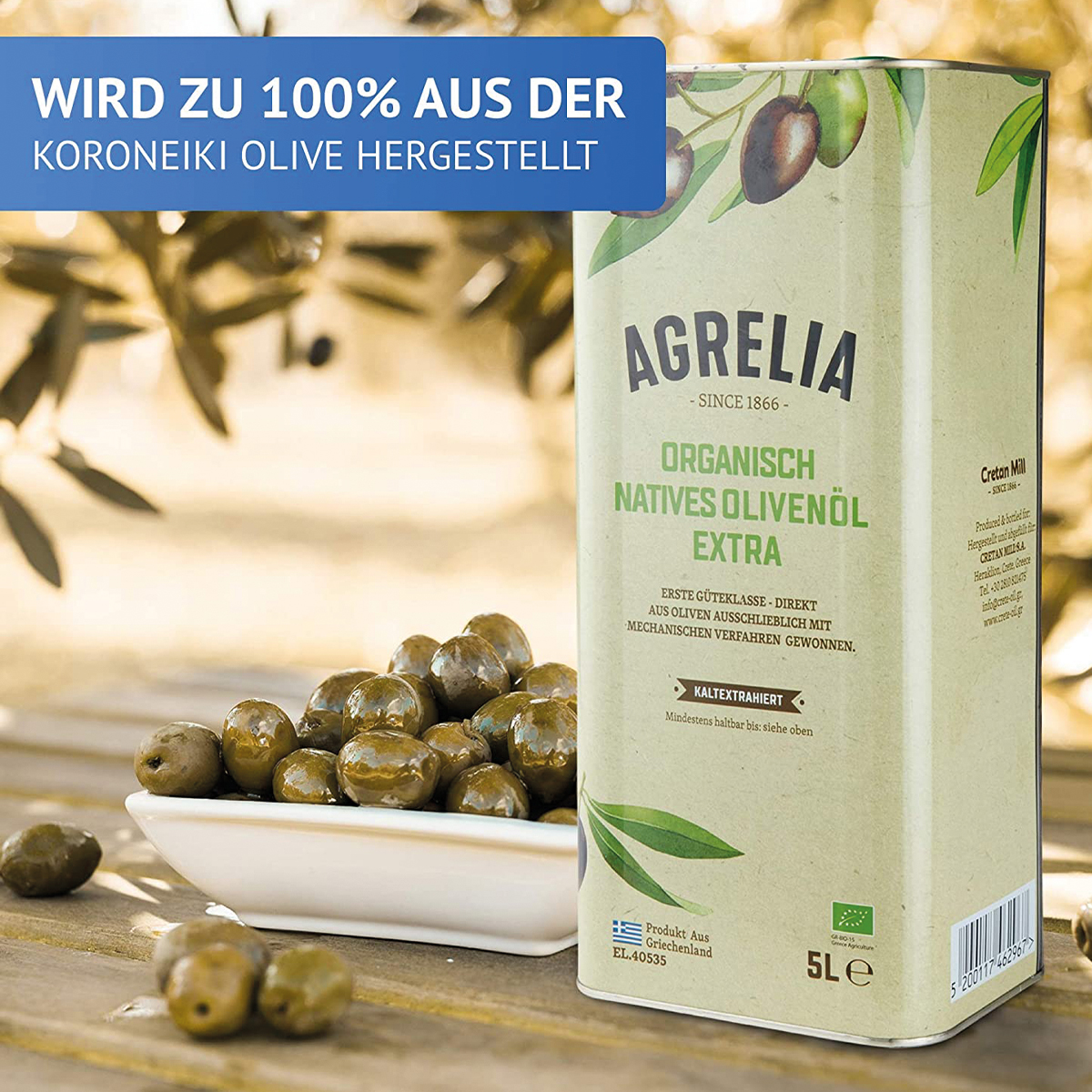 Olivenöl Agrelia Bio 5l
