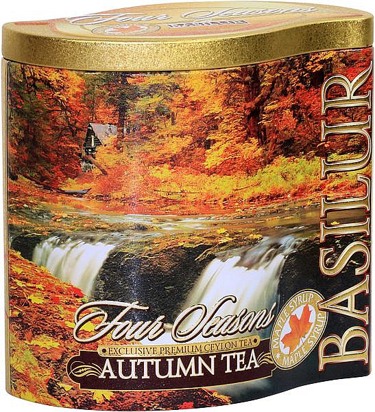 Herbst-Tee-Autumn-Tea-100% reiner-schwarzer Ceylon-Blatt-Tee-mit-Safﬂorblumen-und-Aroma-von-Ahornsirup-100 g