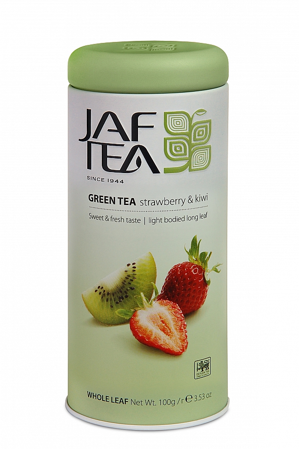 Jaf Tea Erdbeer und Kiwi - Strawberry & Kiwi grüner loser Tee 100g