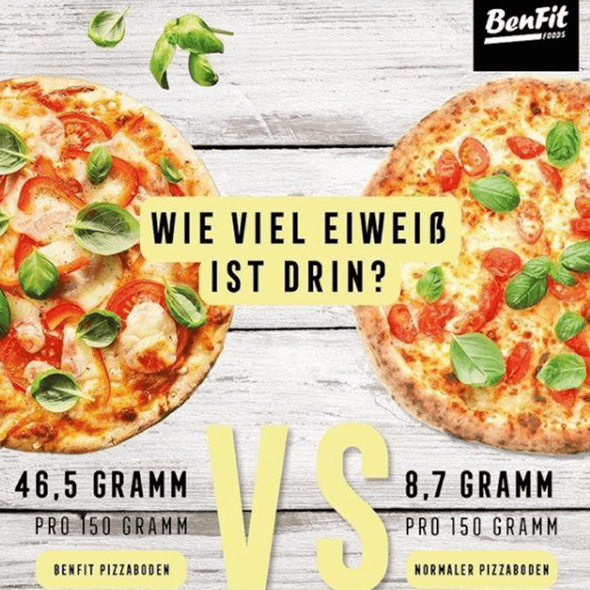 Pizzaboden Vegan - High Protein Pizzabrot BenFit 300g Pizzaboden Vegan - High Protein Pizzabrot BenFit 300g