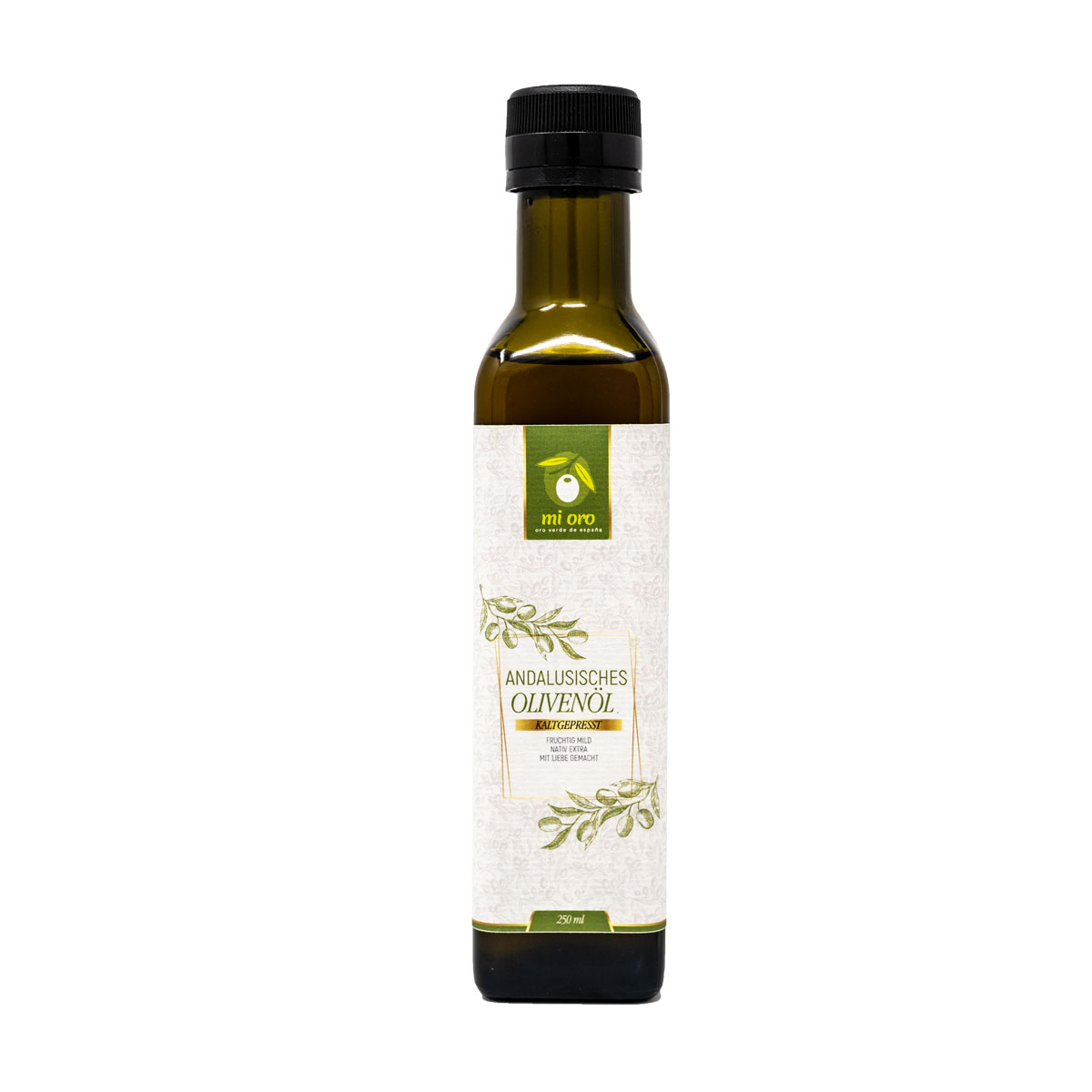 Veganes spanisches Bio - Olivenöl - mi oro (250 ml)